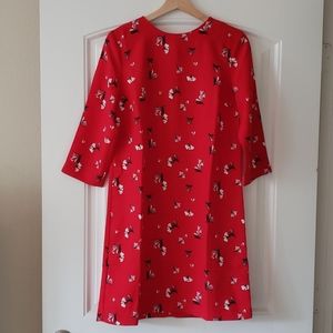 Banana Republic Red Floral Dress